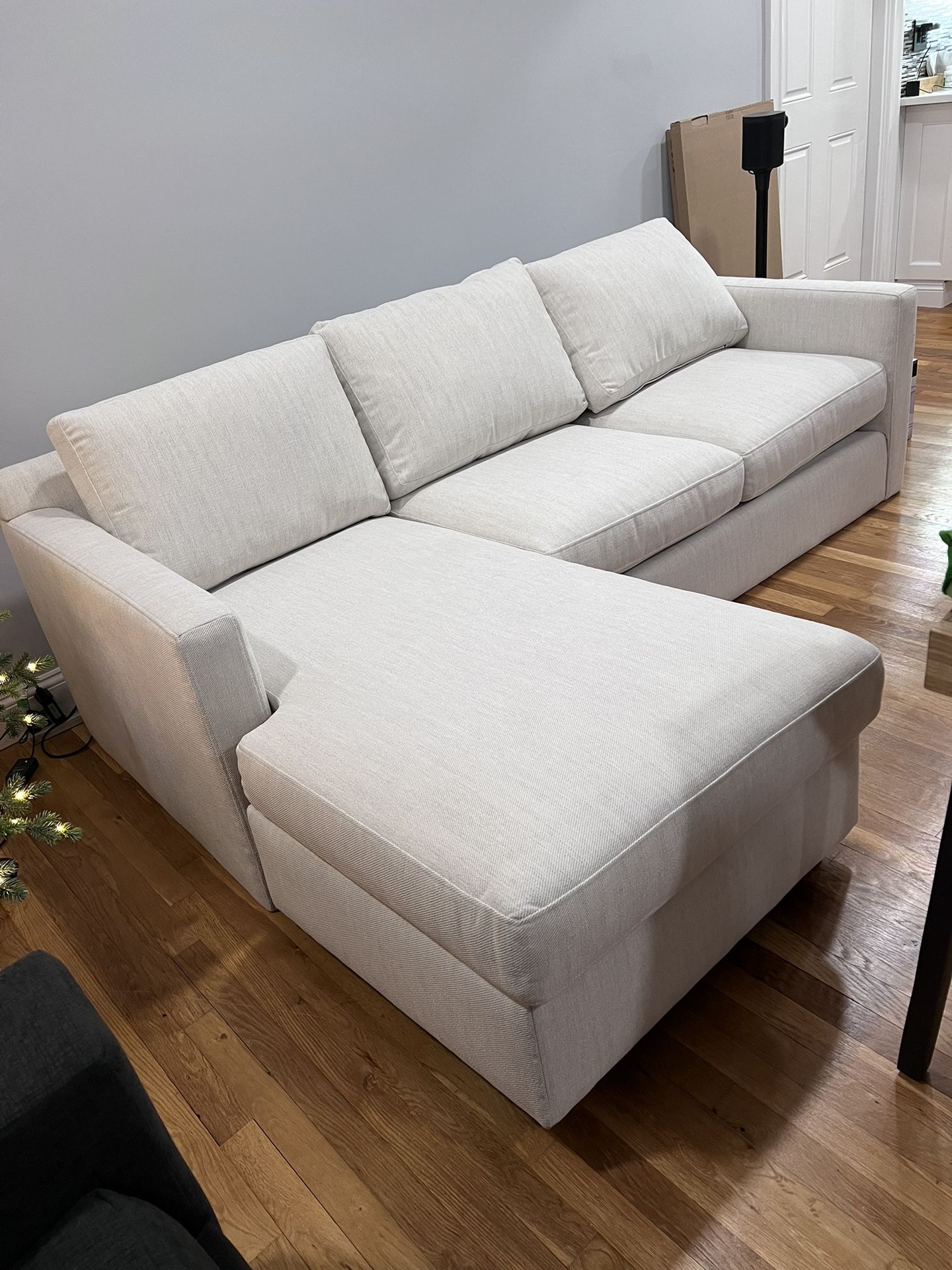 Crate and Barrel Barrett II Reversible Chaise Lounger