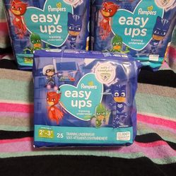 Pampers Easy Ups 2t 3t 20$ 3packs