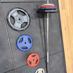 Barbell Pump set  And Sandbags 