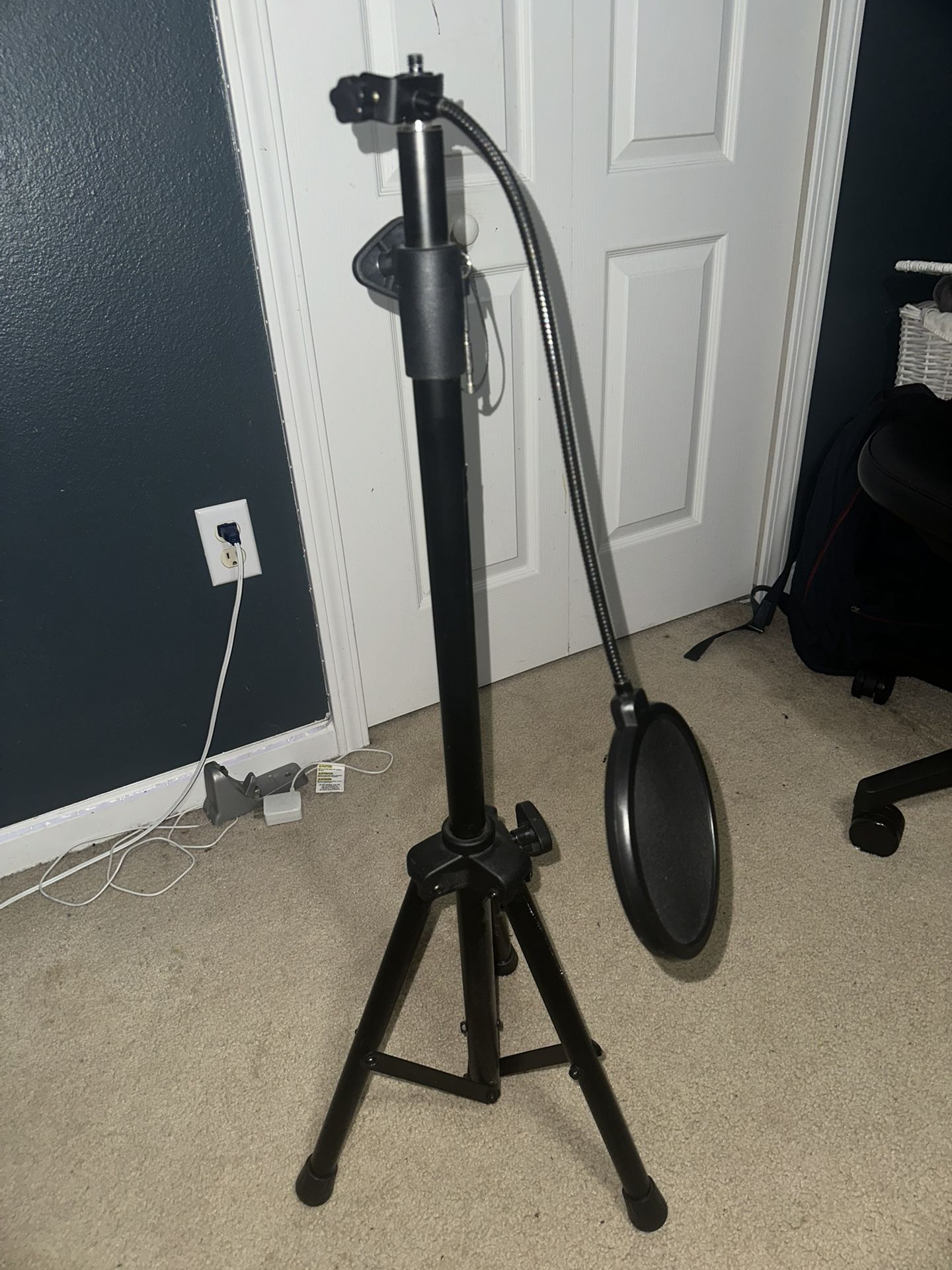 Mic Stand With Pop Filter