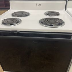 Whirlpool White And Black Stove! Refrigerators To Match! 30-Day Warranty! Same Day Delivery Available 