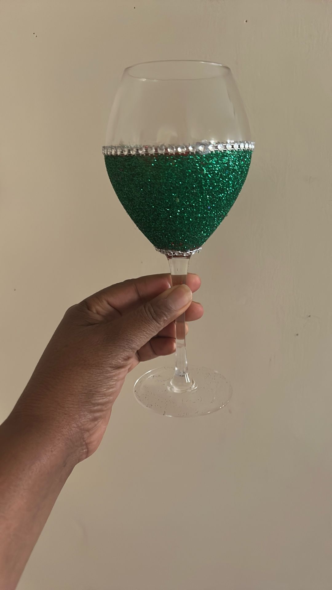 Glitter Wine Glass