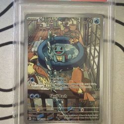 Pokemon PSA 9 Squirtle #148 illustration Rare Stellar Crown