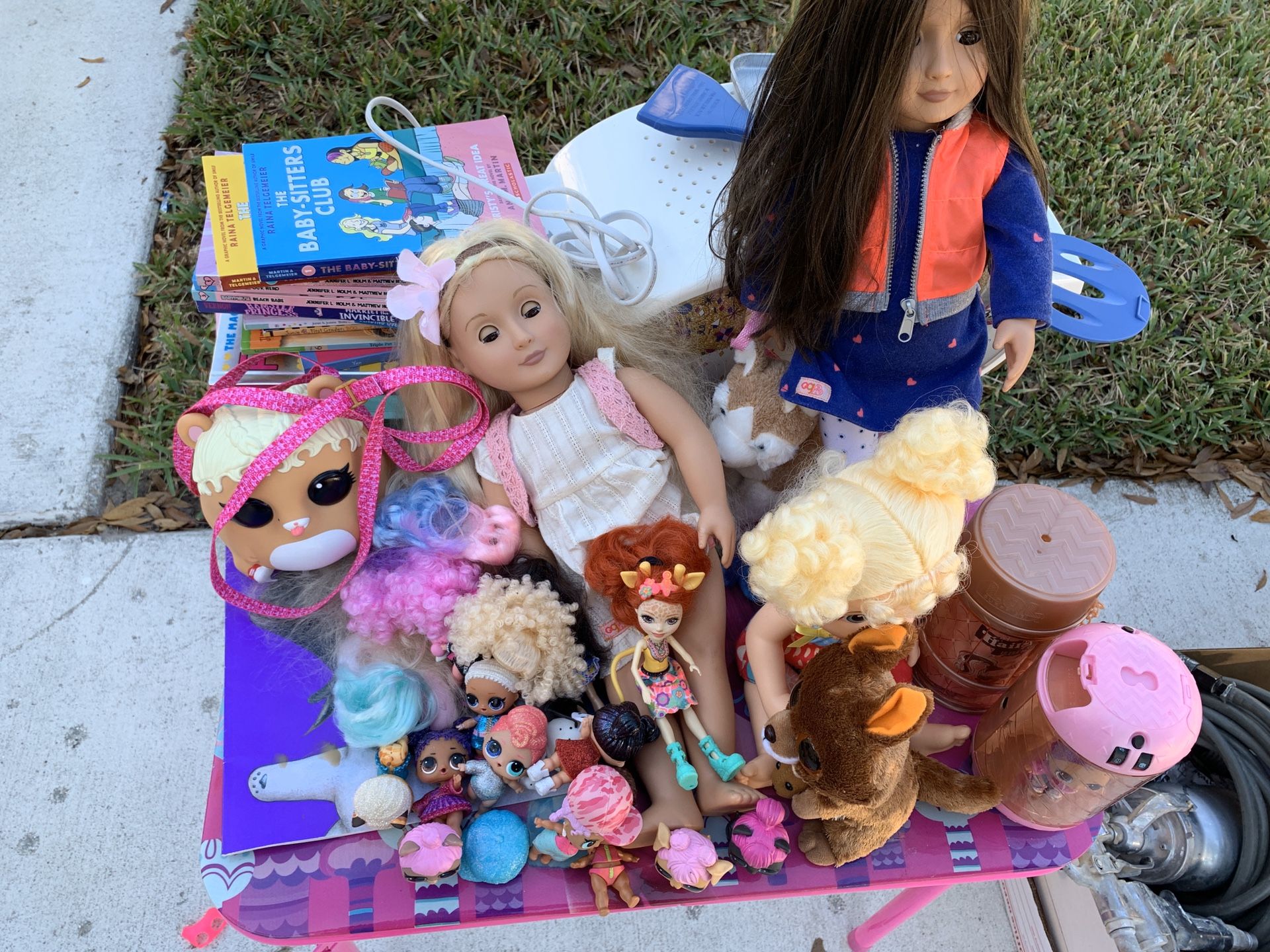 Lol dolls, toys and books