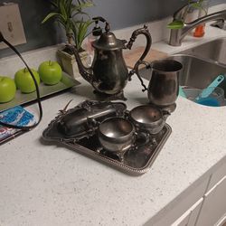 Teapot & Butter Dish Set