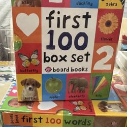 100 First Words Book Set 