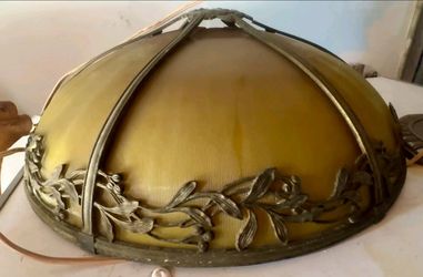 Antique Slag Glass Dome Lamp Shade