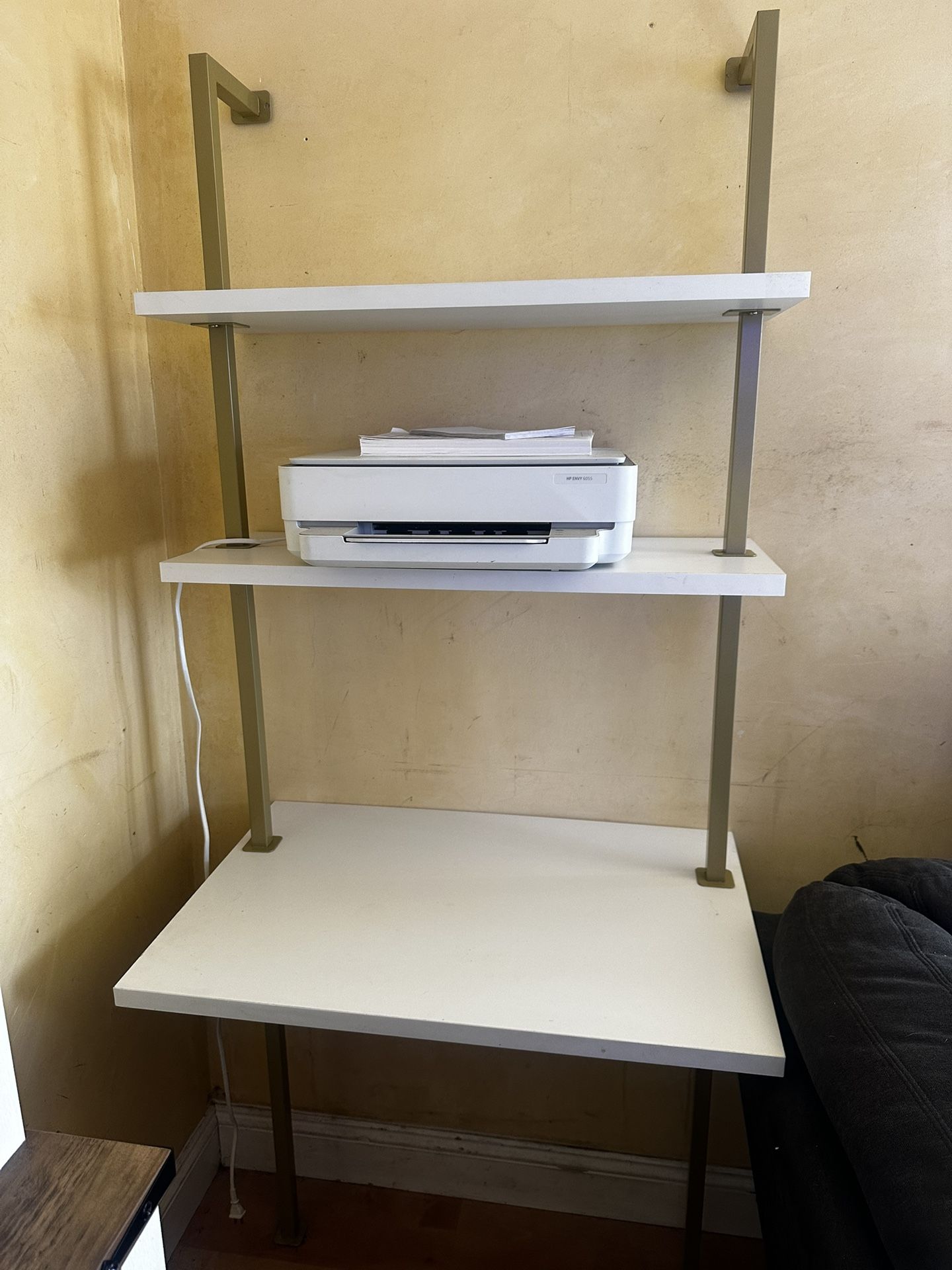 White Office Desk