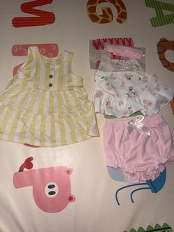 💕🎀Baby Girl summer Outfits 0/3m 🎀💕