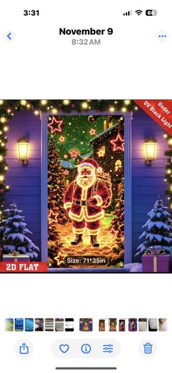 Brand New UV Activated Door Banner 