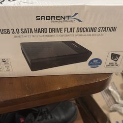 Sabrent USB 3.0 SATA hard drive flat docking station