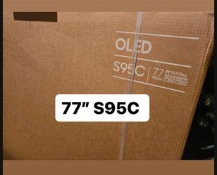 SAMSUNG 77-Inch Class OLED 4K S95C Series Quantum HDR Smart TV w/Dolby Atmos, Object Tracking Sound+, Q Symphony, Motion Xcelerator Turbo Pro, Gaming