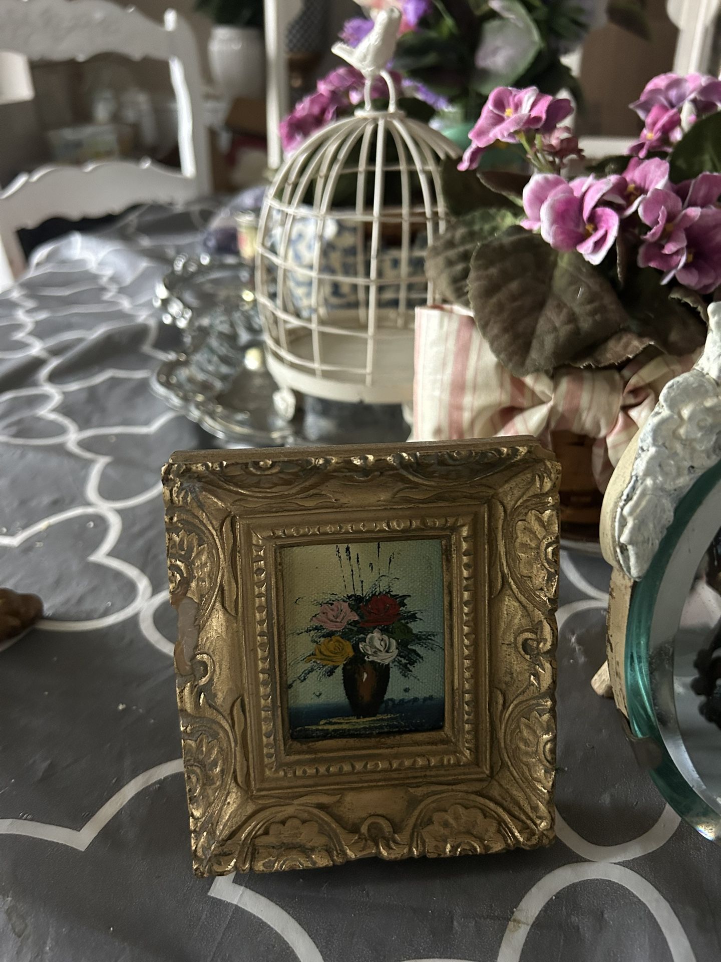 Miniature Framed Oil Painting