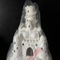 Vintage Partylite Bisque Porcelain Sandcastle Party Candle Holder