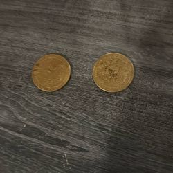 Old 20 Dollars Coin 1893