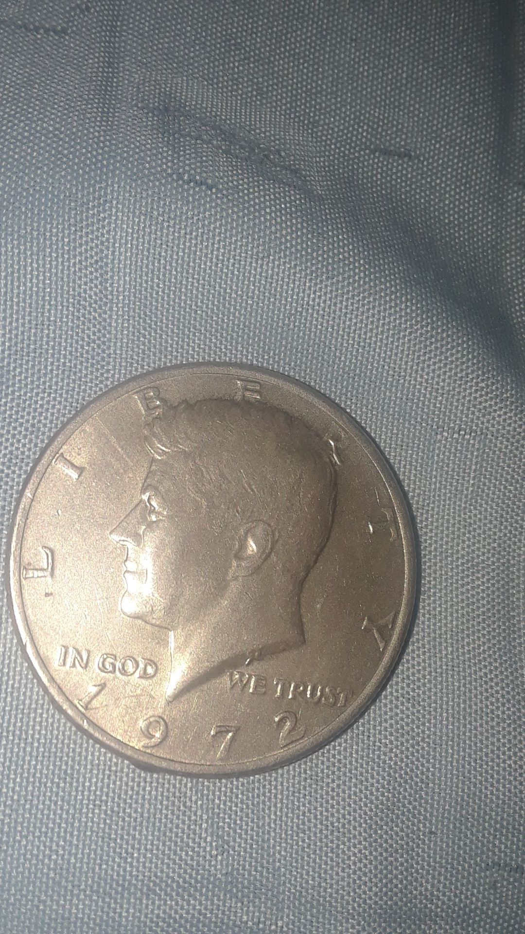 Half dollar coin (JFK 1972)