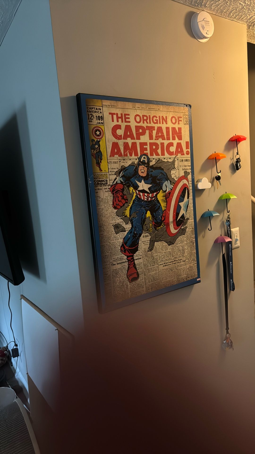 Captain America Vintage Style Wall Canvas