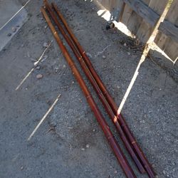 Long Brown Bamboo Decorations 