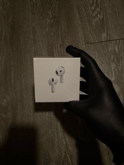 AirPods 4 new with active noise cancelation.