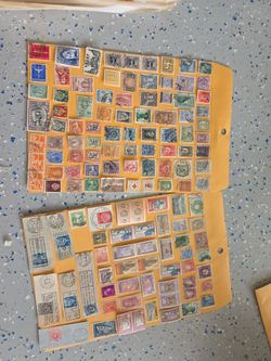 2 sheet mix old country postage stamps lot P 1122