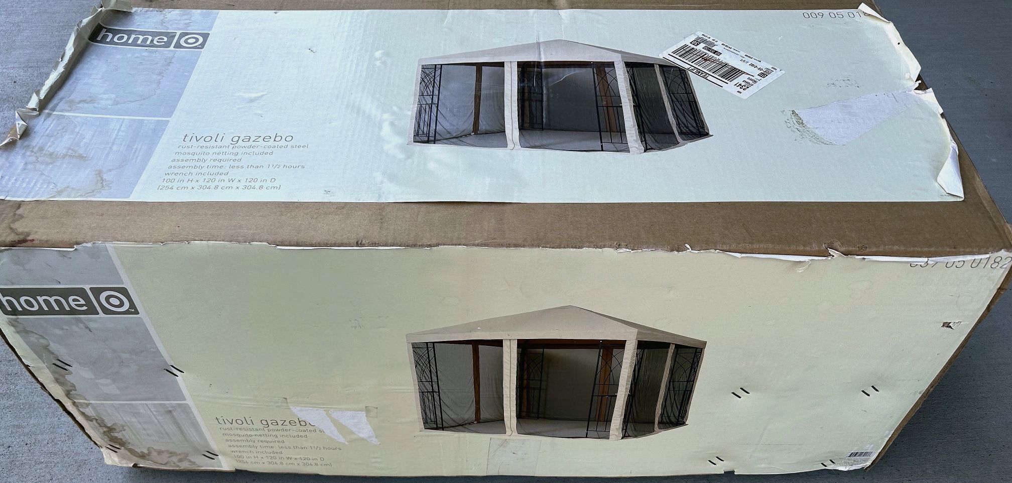 Sunjoy Tivoli Gazebo, Style #L-GZ105PST-4, DPC #009-05-0182, New In Open Box