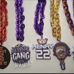 Ravens/commanders Fan Foam Necklaces 