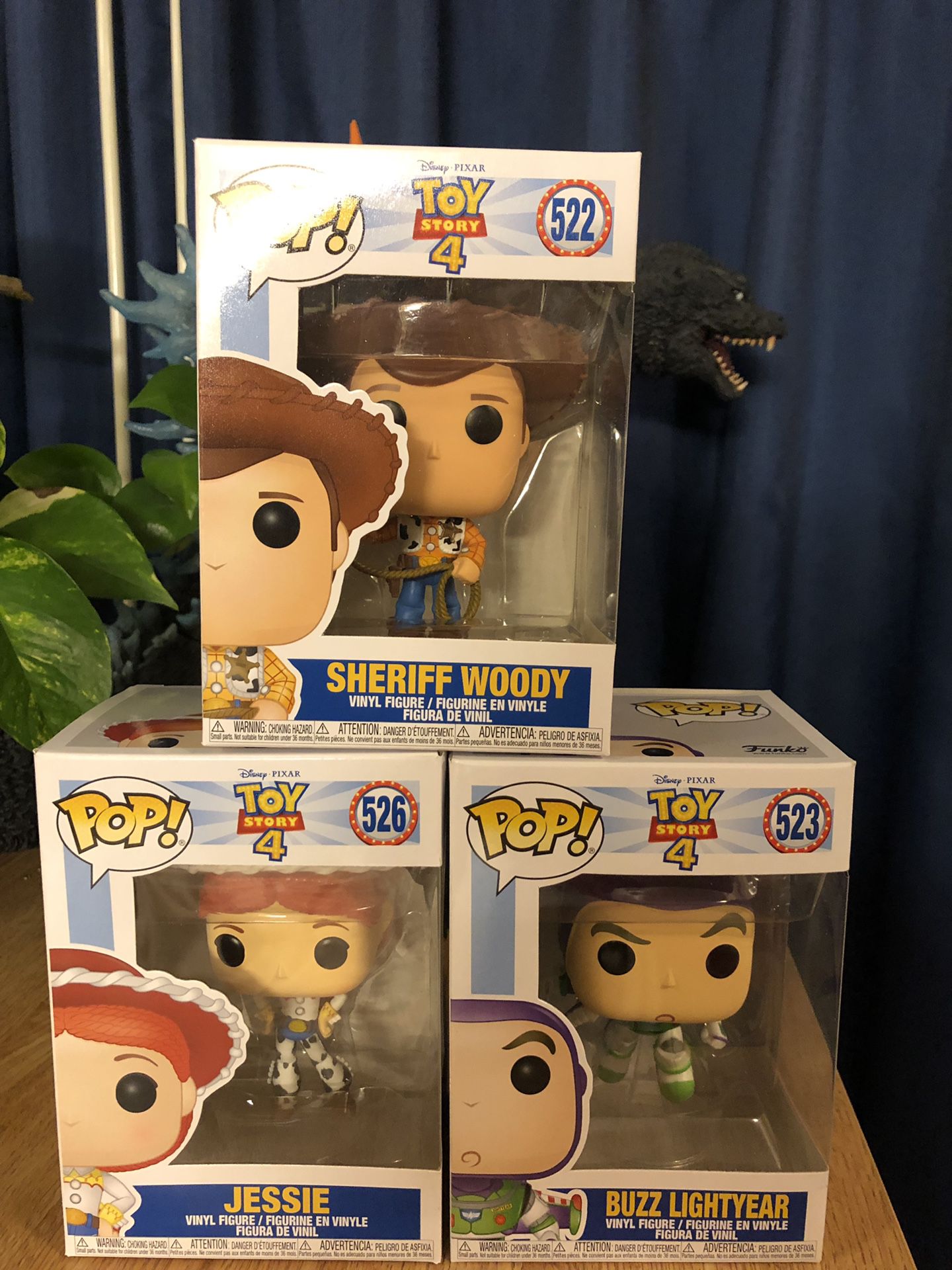 Funko Pop! Woody , Buzz, and Jessie!
