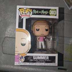 Summer on cellphone Rick and Morty Funko pop