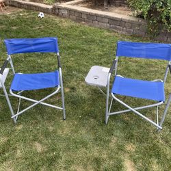 Folding Chair With Table Attached 