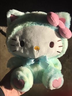 Hello Kitty Mint Color Suit Plush