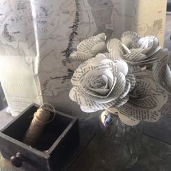 Lord of the Rings Book Flowers 