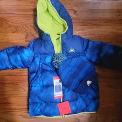 Brand New Boys Snozu Jacket And Hat