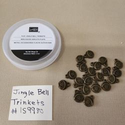  20 Stampin up Flat Jingle Bell trinkets. 