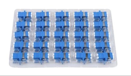 LC Fiber Optic Adapter - LC to LC Duplex Singlemode Coupler 50 Pieces