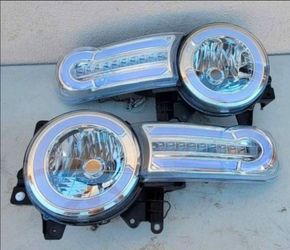 07-14 Toyota FJ Cruiser LED DRL Headlights Luces Micas Calaveras Faros Faroles Focos Headlamps