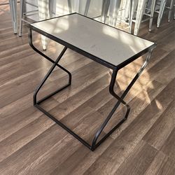 Marble/Metal Night Stand/End Table