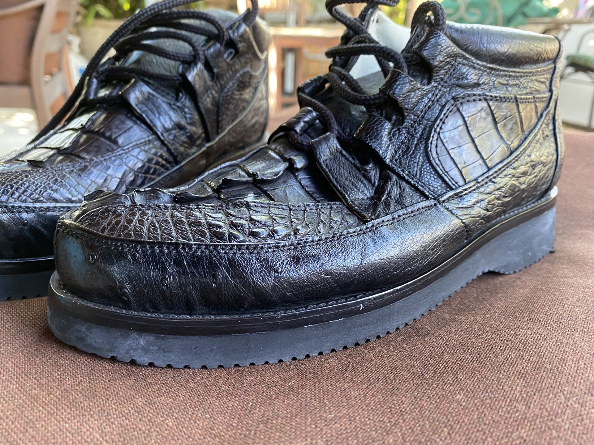 Zapatos de piel de cocodrilo 1/2 size