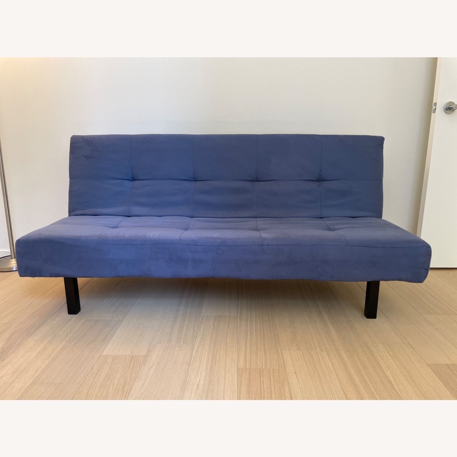 Blue Couch Bed Futon IKEA Balkarp