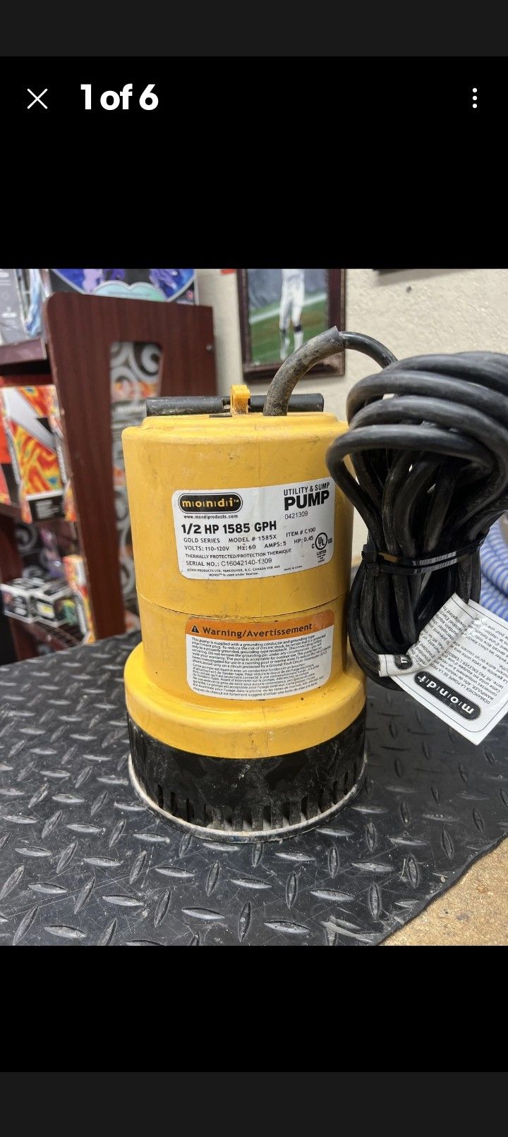 MONDI UTILITY SUMP PUMP