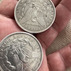 1921 & 1886 Morgan Silver Dollars