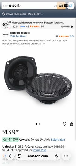 Pair Rockford Fosgate TMS5 Power Harley-Davidson® 5.25"