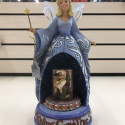 Walt Disney Blue Fairy “When You Wish Upon A Star” Figurine Music Box