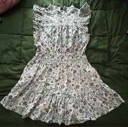 Blue & white dress L
