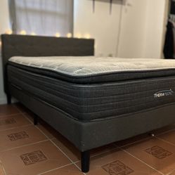 Queen Bed & Frame For Sale 