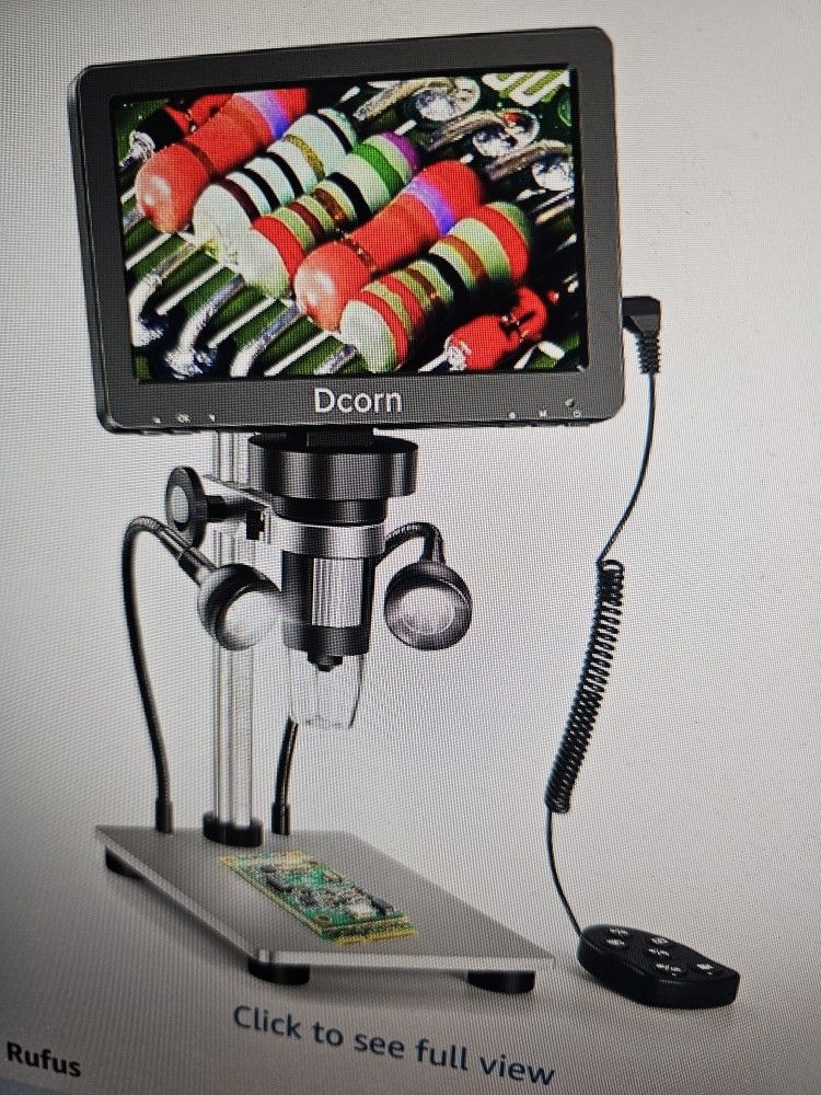 7"Digital Microscope 1200x,Dcorn 12MP 1080