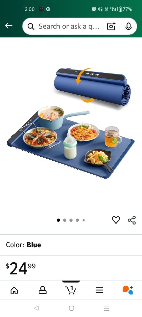 NEW Silicone Warming Mat For Food