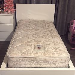 Twin Bed And Three Drawer Dresser