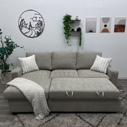 Cream Sectional Couch - Free Delivery