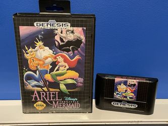 Disney’s Ariel the Little Mermaid (Sega Genesis, 1992) AUTHENTIC WITH BOX