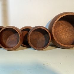 Teak Wood Salad Bowl Set 